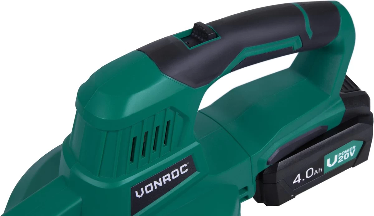 VONROC Accu Bladblazer – VPower 20V – 2 Standen – Max. Blaassnelheid 190km/u – Incl. 4.0Ah Accu En Sneloplader - Image 3