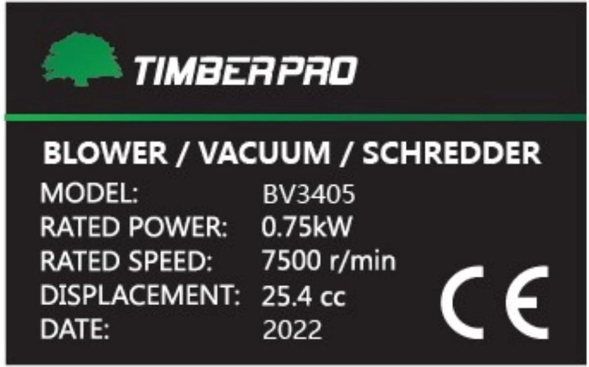 TIMBERPRO - Bladblazer - Benzine - Met Zuig En Versnipperfunctie - Blaassnelheid 225 Km/h - Opvangzak 45 L - Image 4