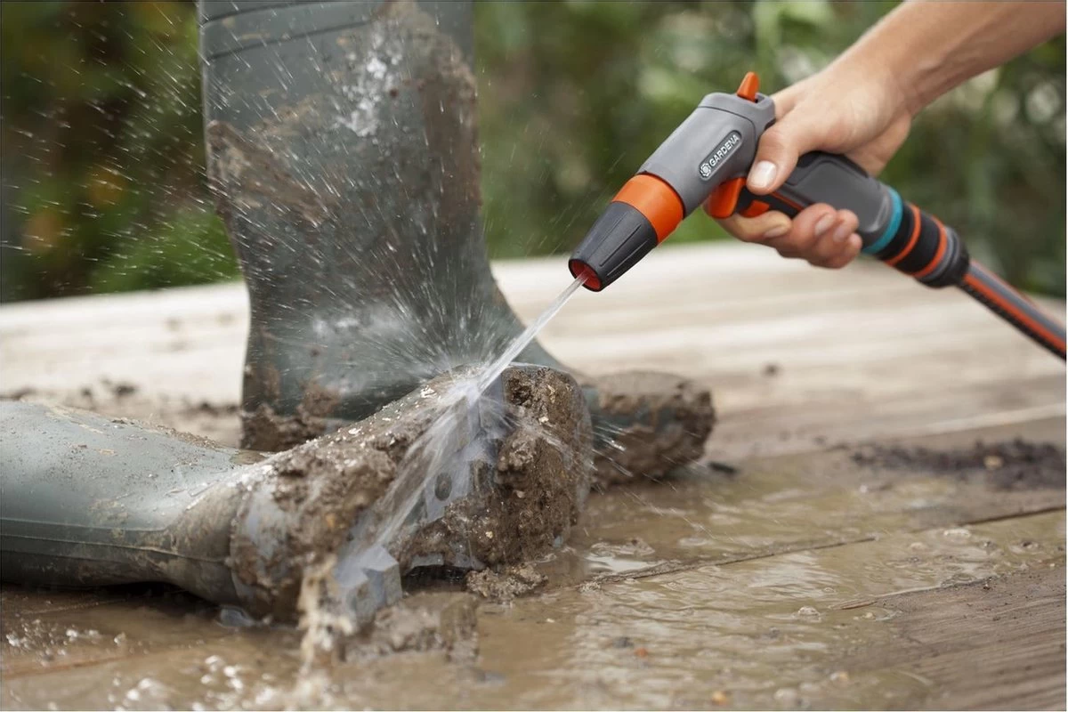 GARDENA - Comfort Reinigingsbroes - Spuitpistool - Traploos Instelbaar - Image 4