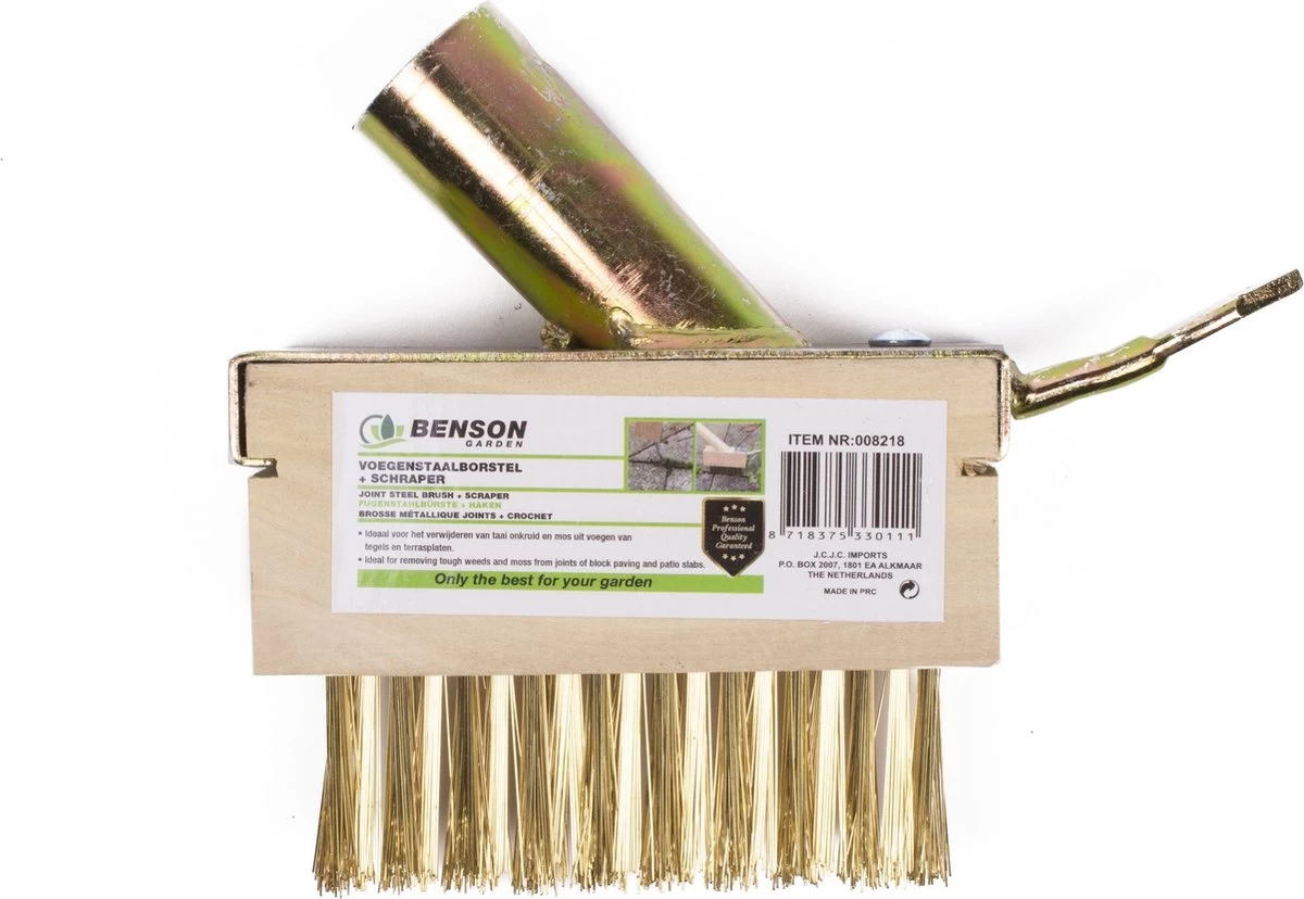 Benson Onkruidborstel - Voegenkrabber - Onkruidkrabber - Zonder Steel - Messing - Met Haak - Image 4