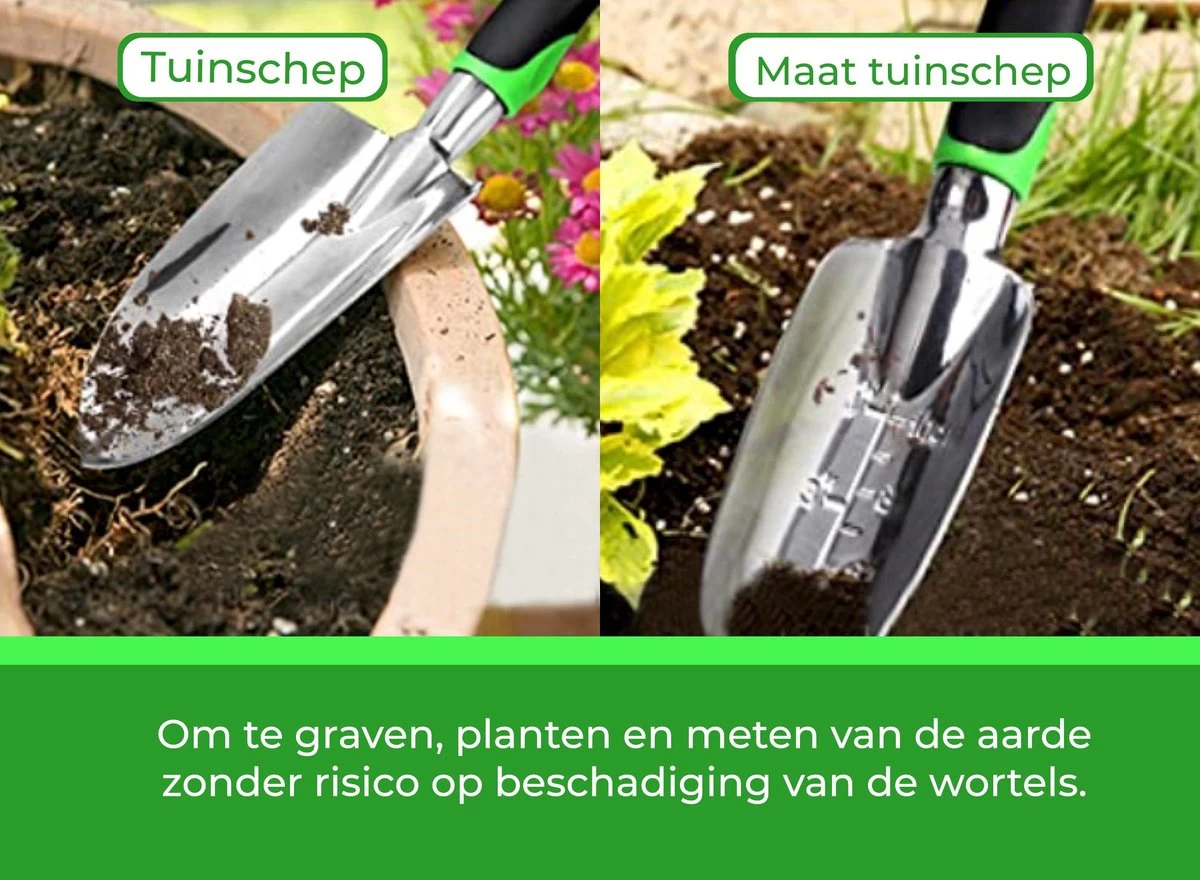 Djambo Tuingereedschap Set 8-delig Tuinsetje Met 15 Unieke Bamboe Plantetiketten In 1 Draagtas - Compleet Tuingereedschap Voor De Tuinliefhebbers - Image 11