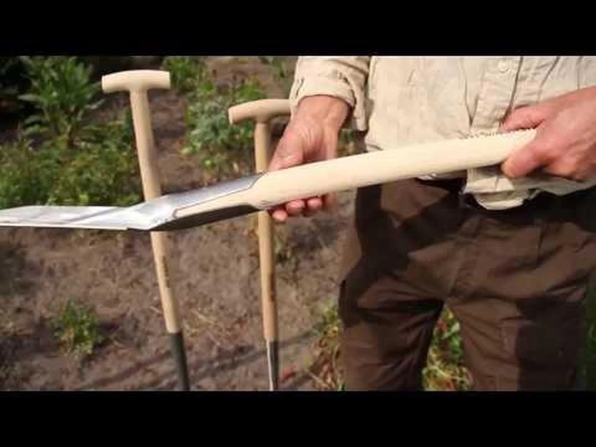 Hendrik Jan - Spade - Gelakt - Met Opstap - Steel 85 Cm - Essenhout - Image 3