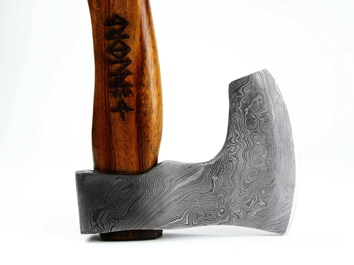 Luxe Damast Viking Hakbijl Vidar Medium Splijtbijl Outdoor Houtbijl Handbijl Kampeerbijl Tuinbijl - Image 4