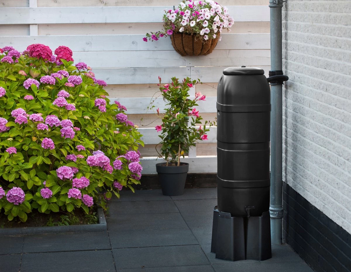 Nature - Slimline - Regenton - 100L - H96 X 32 X 36cm - Zwart - Image 3