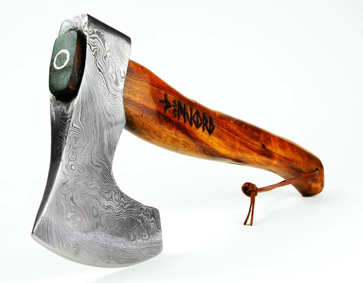 Luxe Damast Viking Hakbijl Vidar Medium Splijtbijl Outdoor Houtbijl Handbijl Kampeerbijl Tuinbijl - Image 2