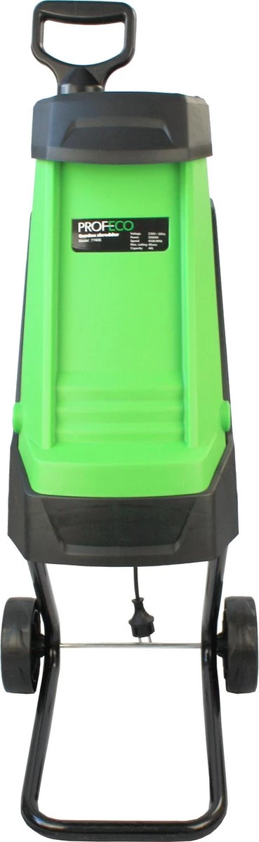 Profeco Stille Hakselaar 2000W - Tuinhakselaar - Versnipperaar Voor 45mm Takdikte - Incl. 50 Liter Opvangzak En Veilige Duwstok - Image 3