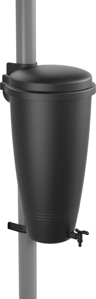 Elho Green Basics Rain Catcher 33 - Regenton Voor Balkonbuiten - Ø 33.5 X H 73.5 Cm - Zwart/Living Black - Image 2