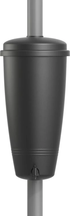 Elho Green Basics Rain Catcher 33 - Regenton Voor Balkonbuiten - Ø 33.5 X H 73.5 Cm - Zwart/Living Black