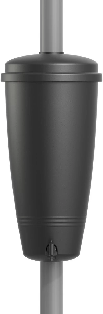 Elho Green Basics Rain Catcher 33 - Regenton Voor Balkonbuiten - Ø 33.5 X H 73.5 Cm - Zwart/Living Black - Image 8