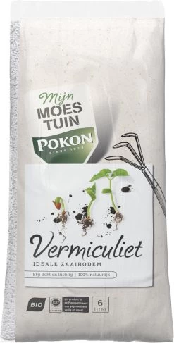 Pokon Bio Vermiculiet - 6l - 100% Natuurlijk - Ideale Zaaibodem