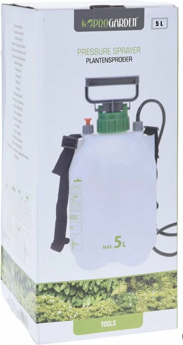 Merkloos Pro Garden Plantensproeier Drukspuit - 5 Liter - Inclusief Draagriem - Image 2