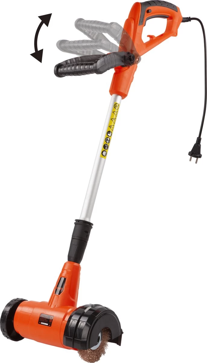 Kibani Elektrische Onkruidborstel 400W - Inclusief 2 Borstels - 11cm Diameter - Voegenreiniger - Stalen En Nylon Borstel - Voegenborstel - Onkruidverwijderaar - Onkruidverdelger - Voegborstel - Image 6
