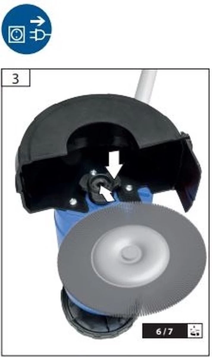 Borg Elektrische Onkruidborstel - 400 Watt - Inclusief 2 Borstels - - Image 4