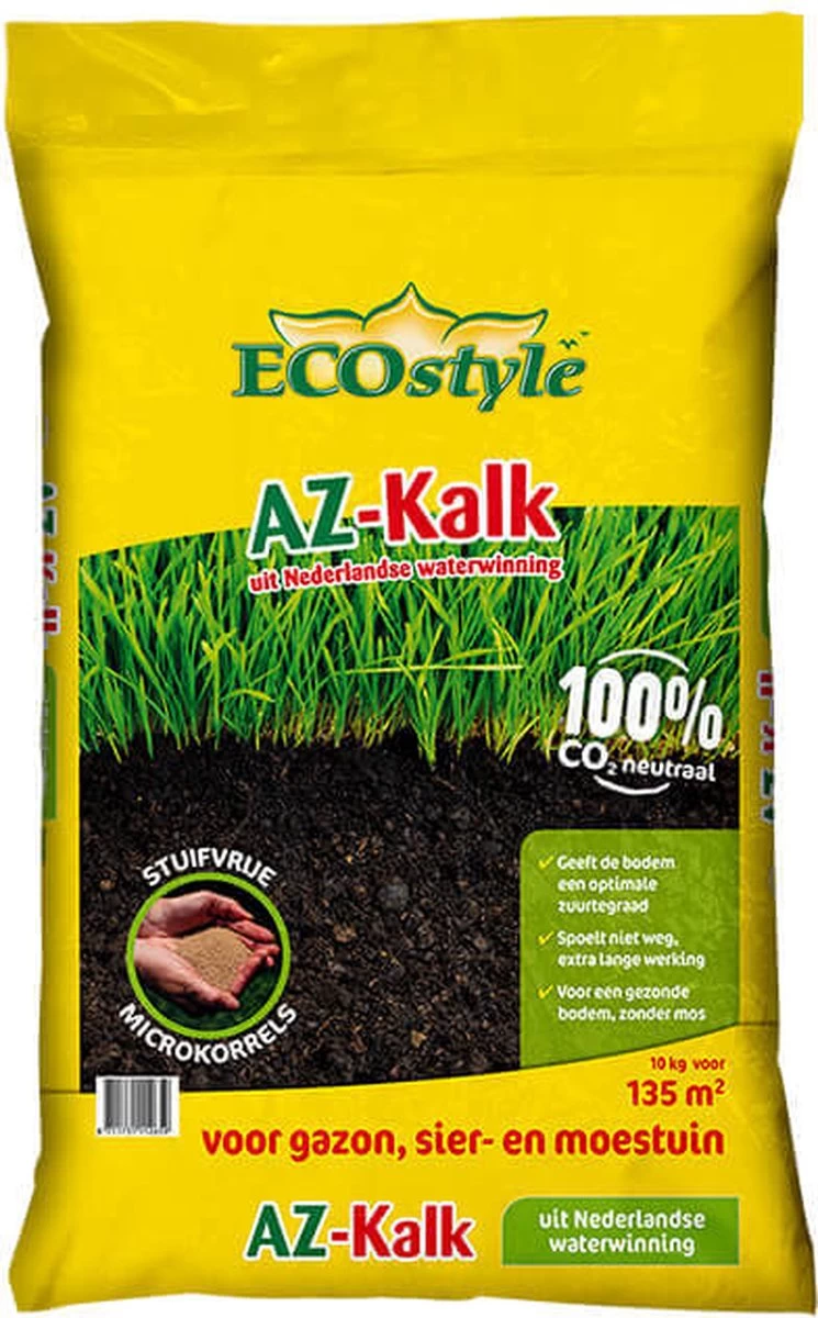 ECOstyle AZ Kalk Micro Korrel – Voor Gazon, Sier- En Moestuin - Corrigeert Zuurgraad Direct En Langdurig - Werkt Tegen Mos - CO2-Neutraal – 30 M² - 2 KG - Image 11