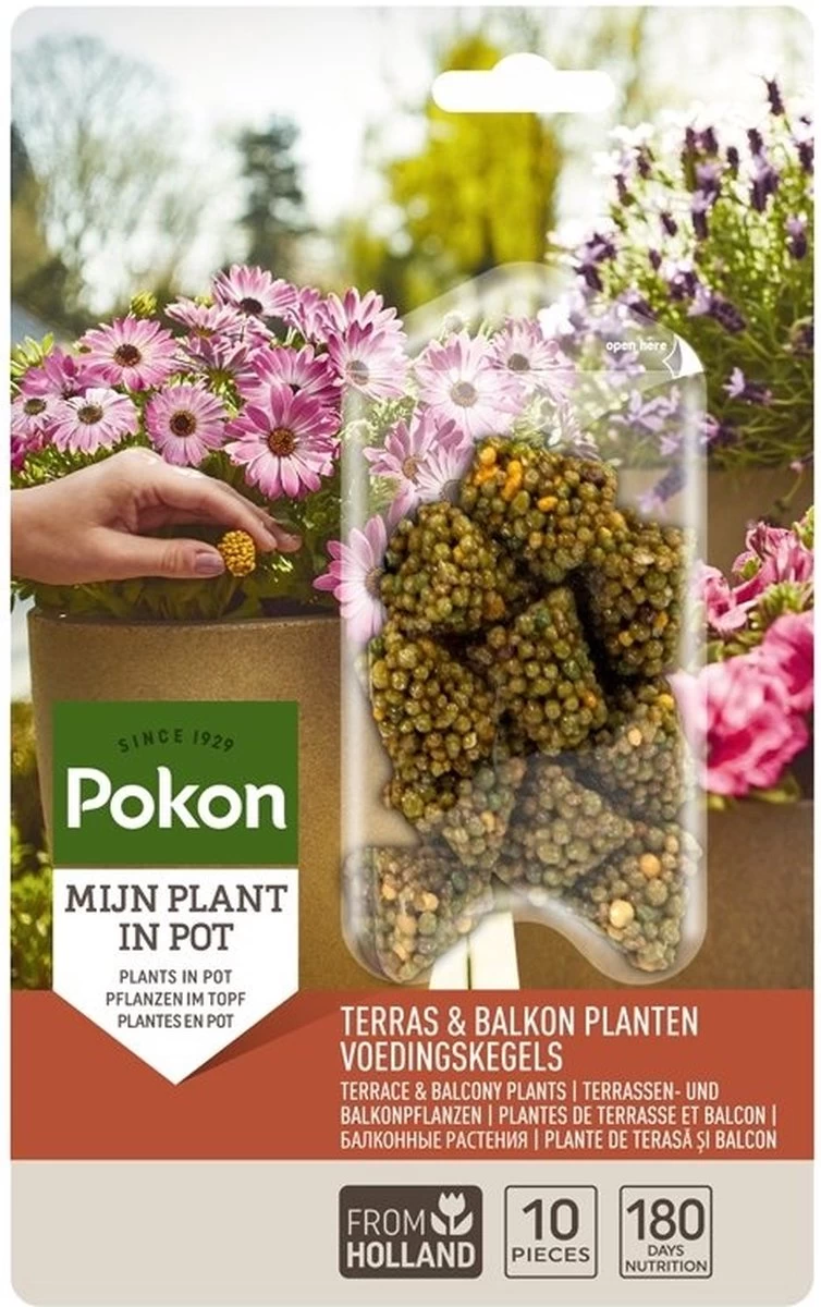 Pokon Voedingskegels Voor Terras- & Balkonplanten - 40 Stuks - 180 Dagen Voeding - Plantenvoeding - Image 8