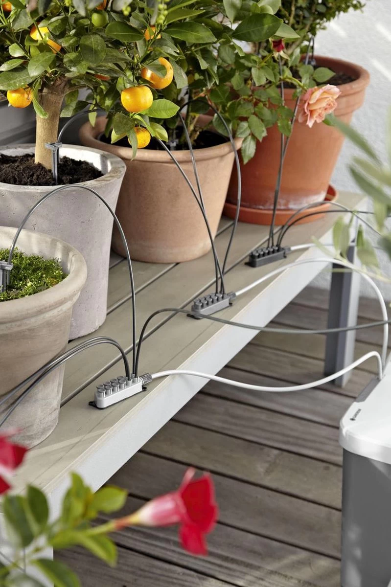 GARDENA Vakantiebewateringsset Duppelsysteem - Geschikt Voor 36 Potplanten - Incl. 9l Vat - Image 4