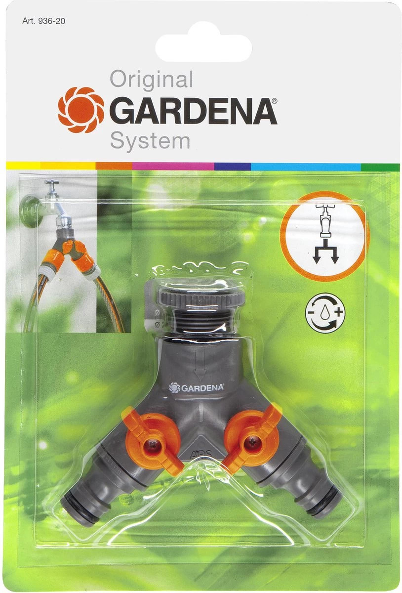 GARDENA 2-weg Ventiel 26,5 Mm (G 3/4"), 21 Mm (G 1/2") - Image 4