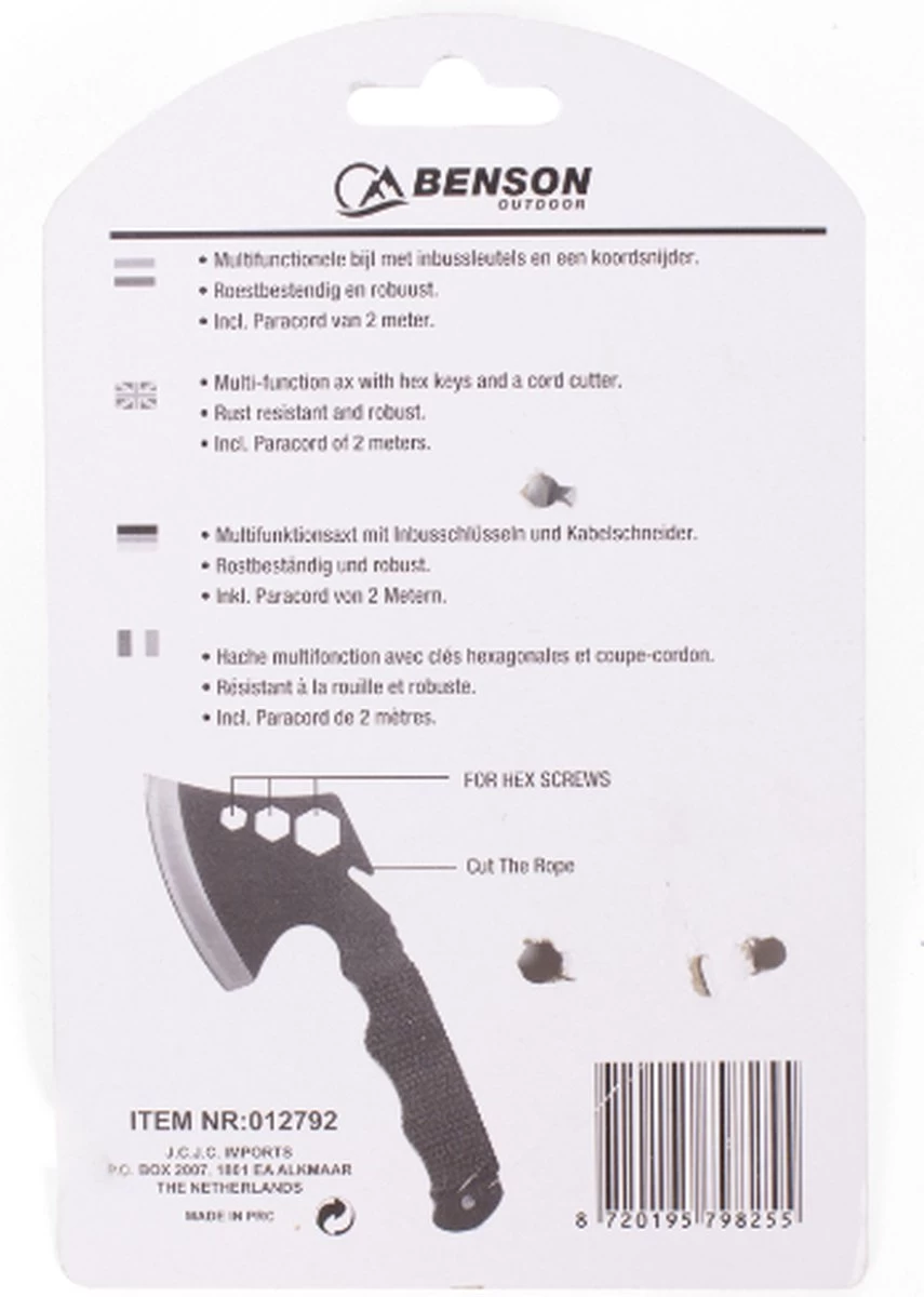 Benson Multifunctionele Handbijl - Hakbijl Met Hoes - 23.5 Cm - Image 5