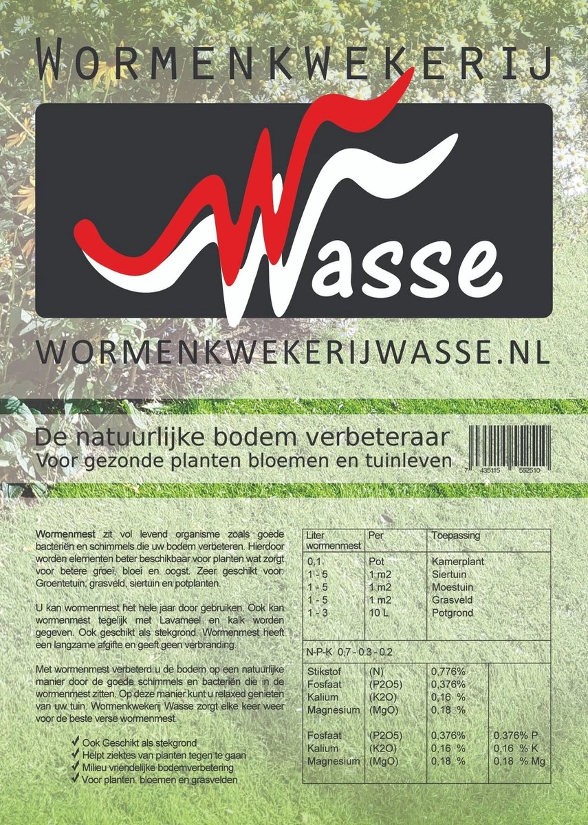 Frankys Flora - Wormenmest - 35 Liter - Humus - Compost - Bodemverbetering - Image 3