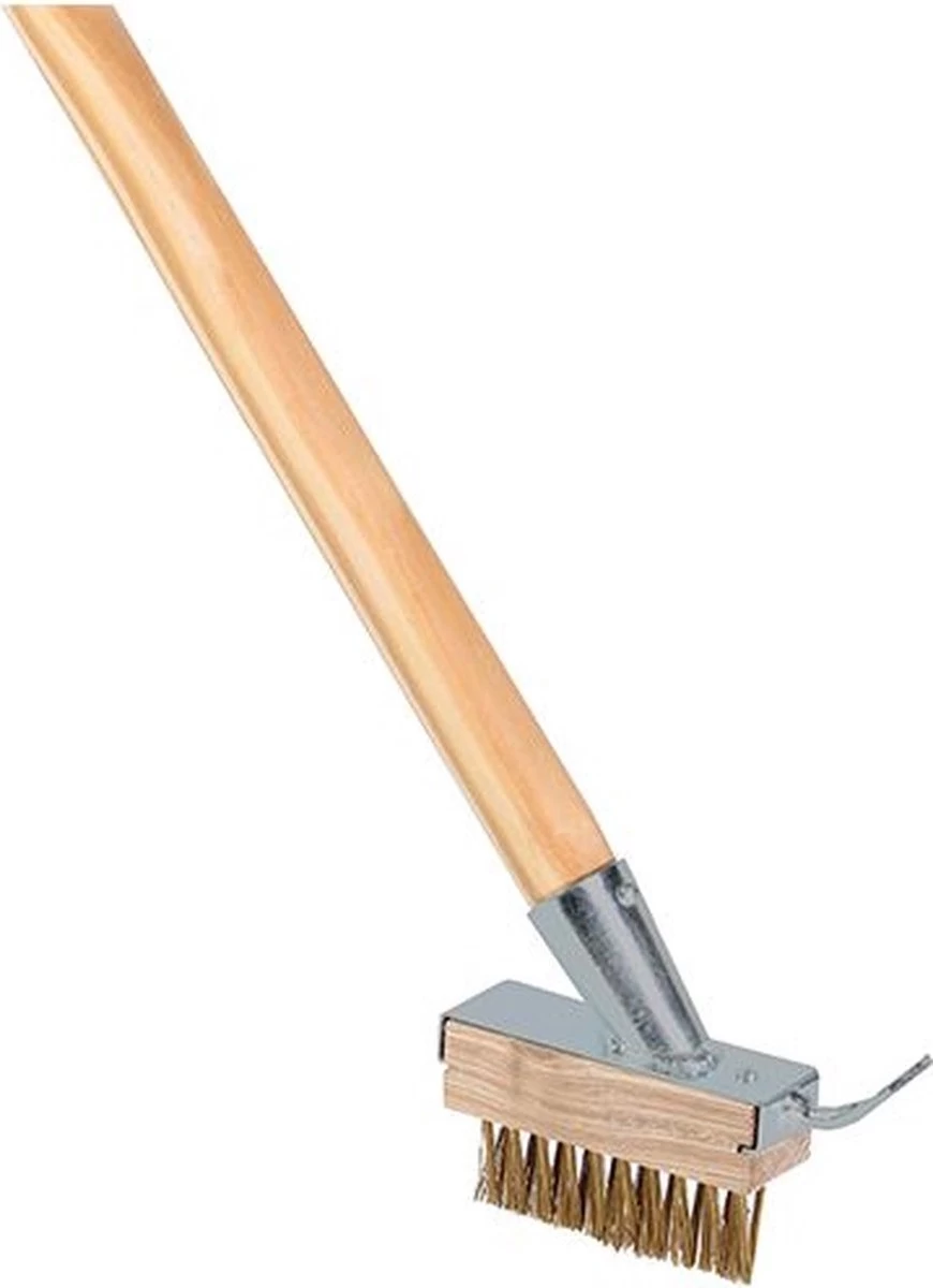 Synx Tools Onkruidborstel Met Schraper + Extra Borstel Met Schraper - Onkruidverwijderaar / Bodembewerkers - Voegenborstels -Voegenkrabbers - Met 2x Houders En 1x Steel 160cm - Image 2