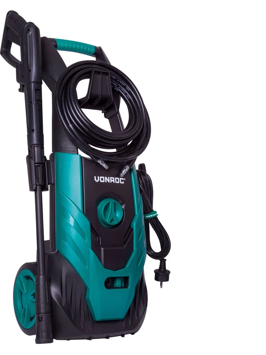 VONROC Hogedrukreiniger V18-1 1800W – 140 Bar – 420 L/h – Incl. 8m Slang, Reinigingsmiddelen Tank En Meer - Image 2