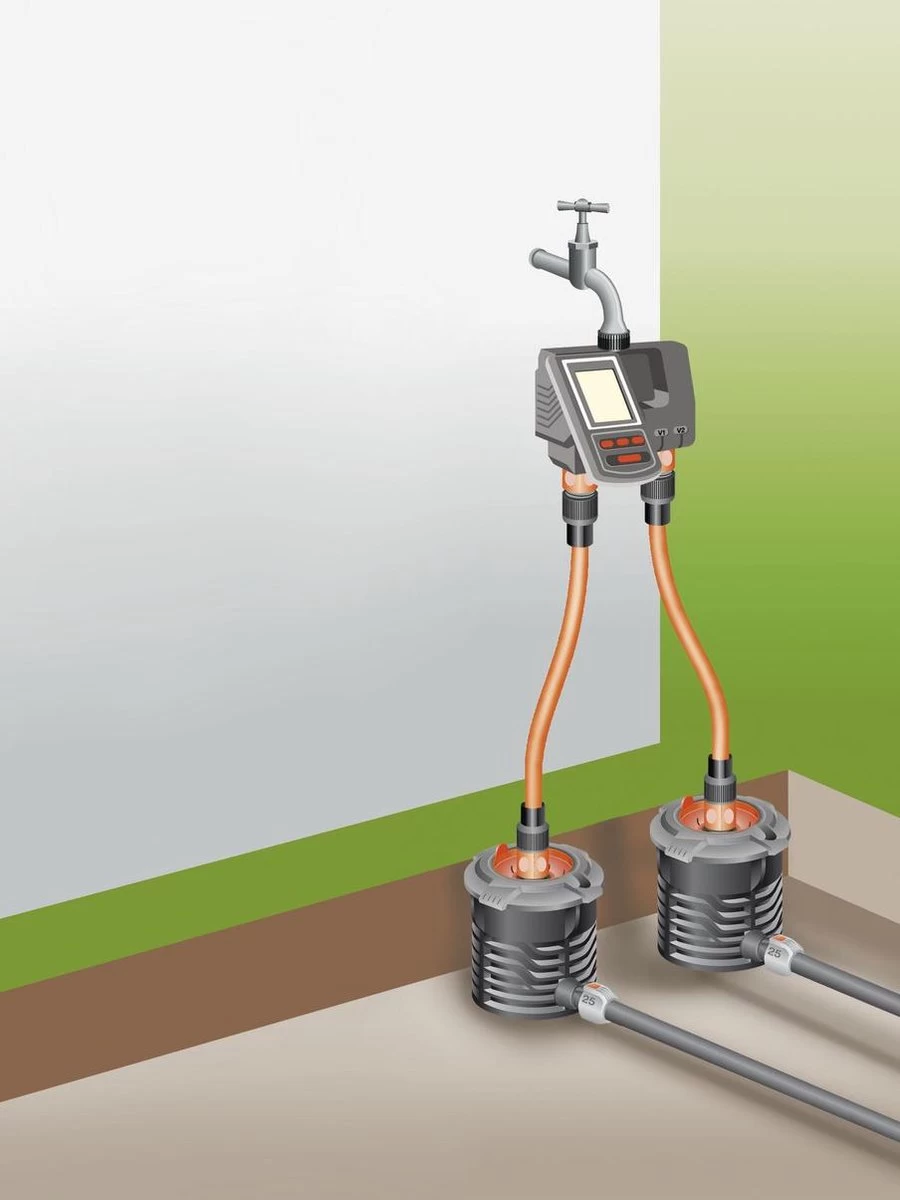 GARDENA Besproeiingsomputer MultiControl Duo - 3 Besproeiingen Per Dag - 1min Tot 3u 59min. - Image 5