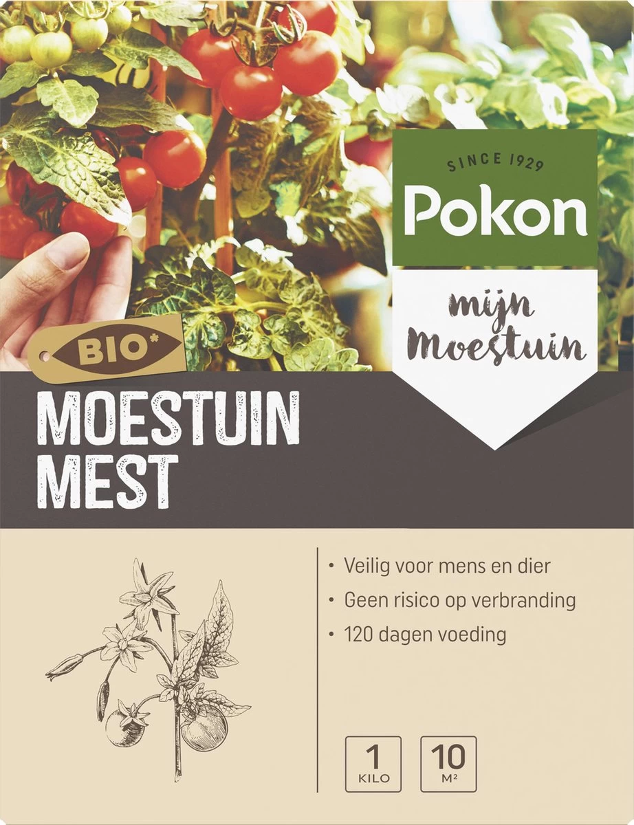 Pokon Bio Moestuin Mest - 1kg - Meststof (biologisch) - 120 Dagen Moestuinvoeding - Image 6