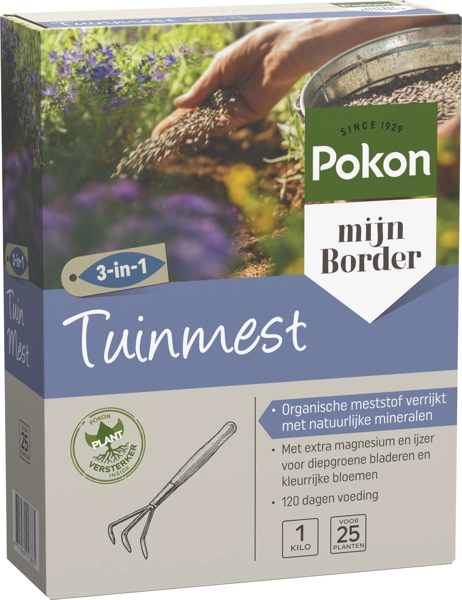 Pokon Tuinmest - 1kg - Meststof - 3-in-1 Werking - Image 2