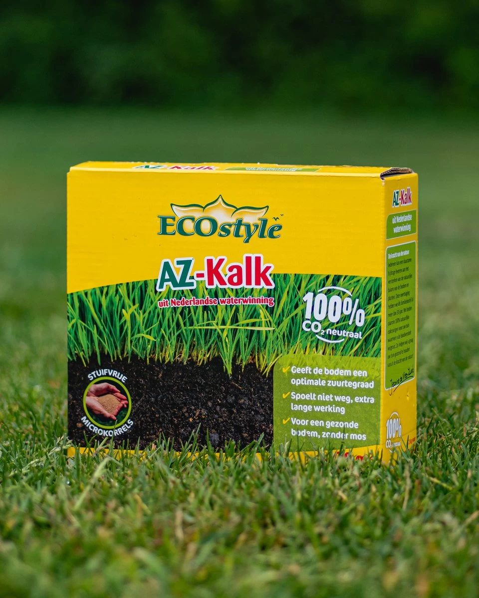 ECOstyle AZ Kalk Micro Korrel – Voor Gazon, Sier- En Moestuin - Corrigeert Zuurgraad Direct En Langdurig - Werkt Tegen Mos - CO2-Neutraal – 30 M² - 2 KG - Image 2
