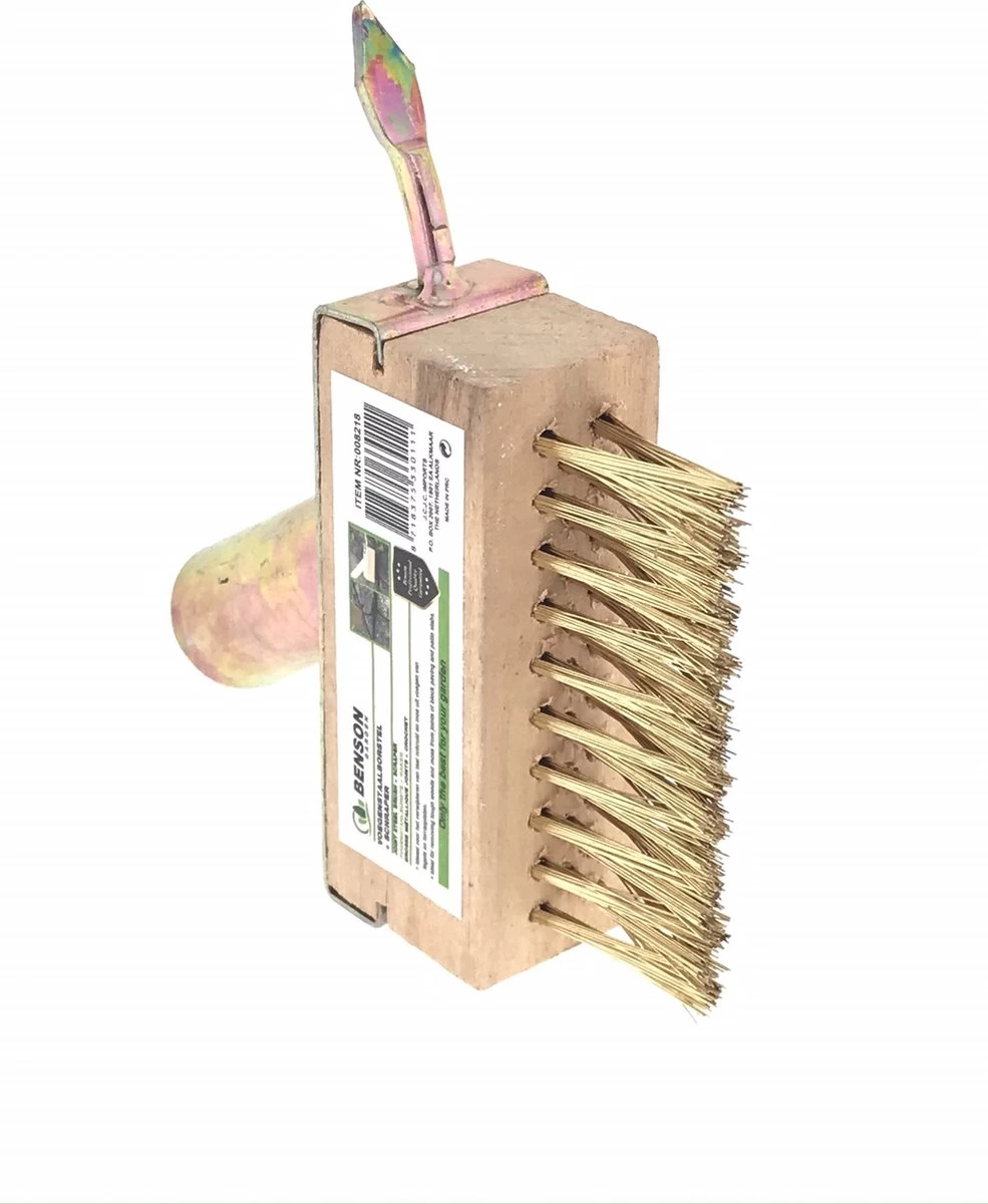 Benson Onkruidborstel - Voegenkrabber - Onkruidkrabber - Zonder Steel - Messing - Met Haak - Image 6